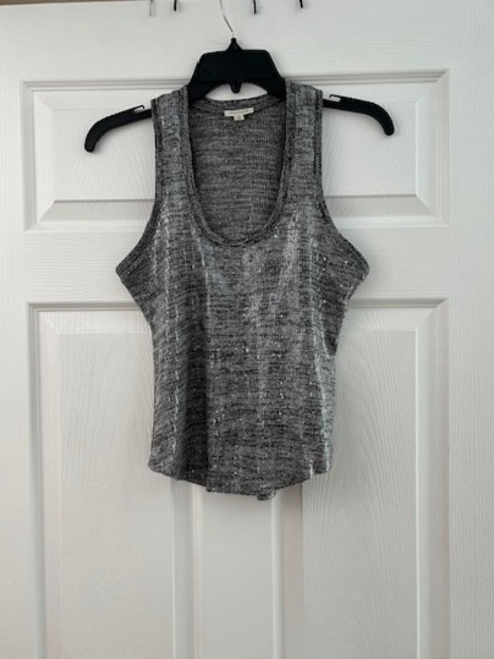 Pilcro Sequin Scoop Tank Size XS